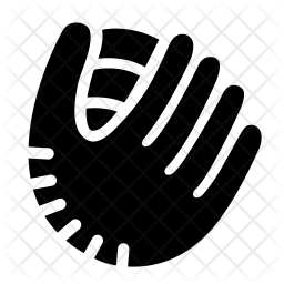 256x256 Softball Glove Icon Of Glyph Style