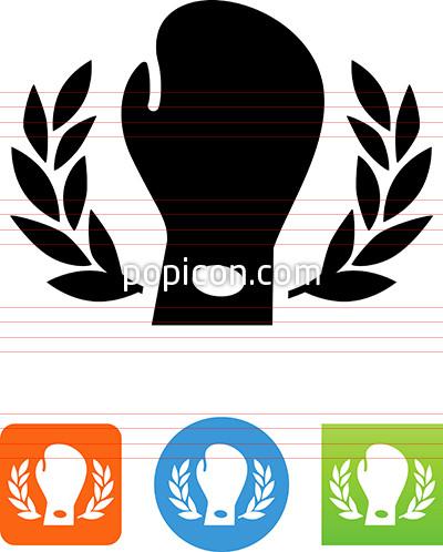 400x498 Boxing Glove With Laurel Icon