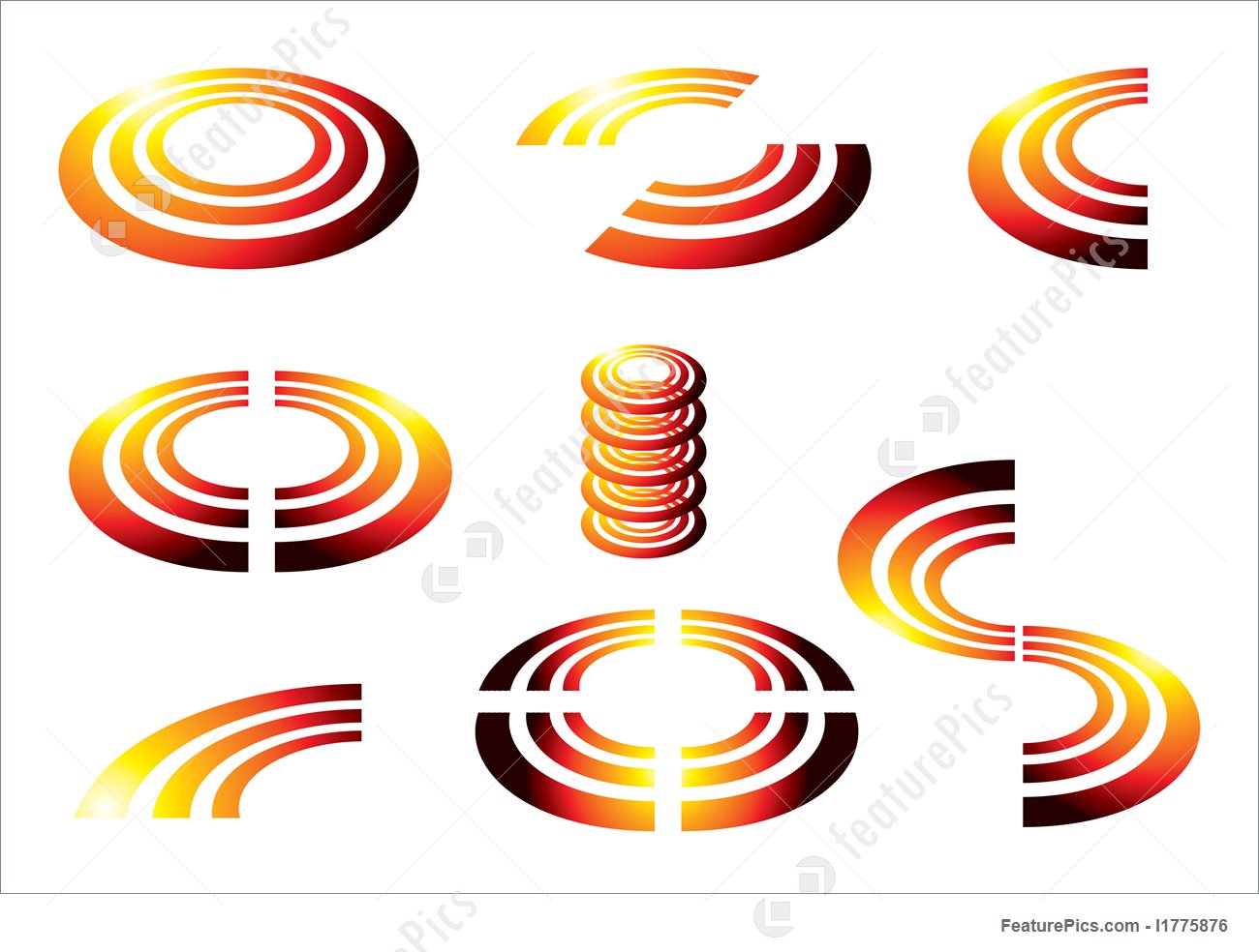 1300x984 Abstract Forms Sun Glow Icon