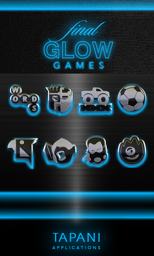 307x512 Glow Light Blue Icon Pack Hd Latest Version Apk