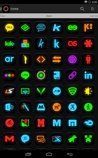 194x310 Neon Glow Icon Pack