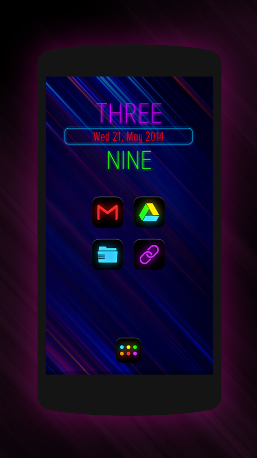 506x900 Icon Packs For Themer Android Icons, Neon Glow