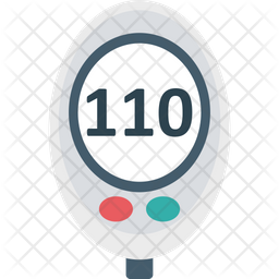 256x256 Glucose Icon Of Flat Style