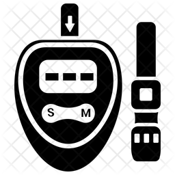 256x256 Glucose Meter Icon Of Glyph Style