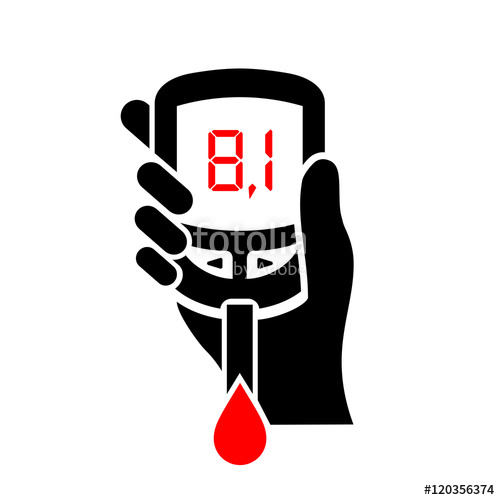 500x500 Glucose Meter Icon Stock Image And Royalty Free Vector