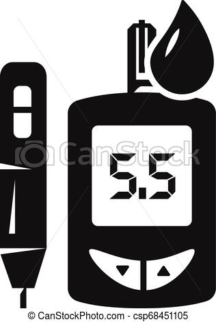 316x470 Medical Glucose Meter Icon, Simple Style Medical Glucose Meter