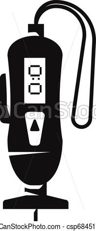 196x470 Portable Glucose Meter Icon, Simple Style Portable Glucose Meter