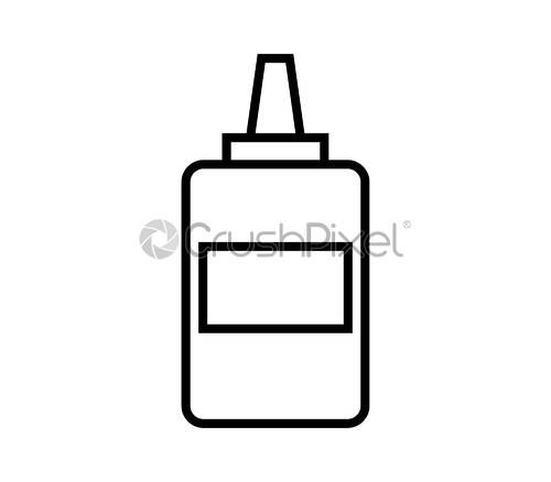 500x438 Glue Icon, Stock Vector Crushpixel