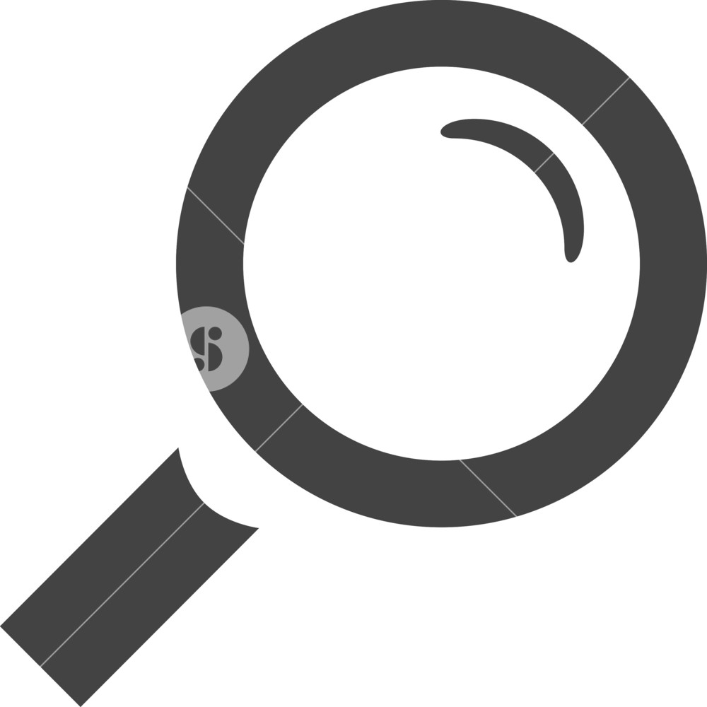 1000x1000 Search Glyph Icon Royalty Free Stock Image