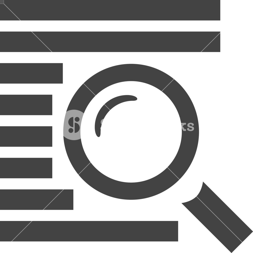 1000x1000 Search Glyph Icon Royalty Free Stock Image