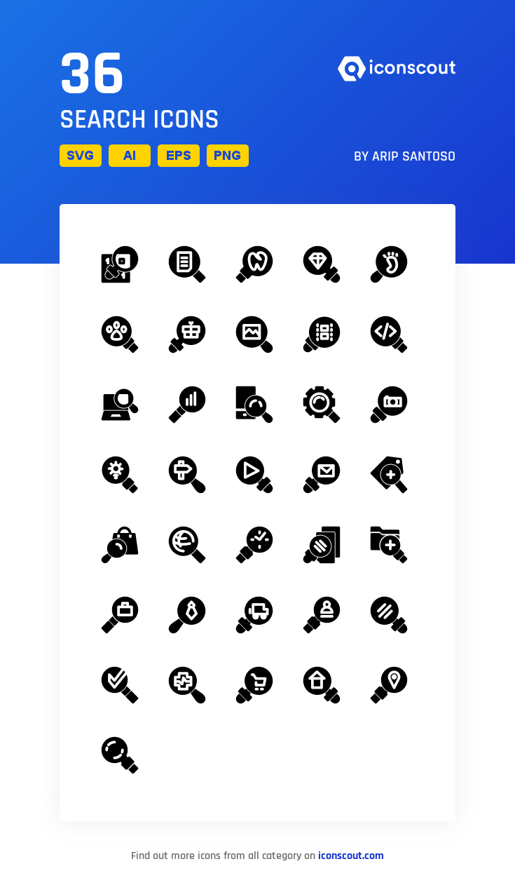 735x1272 Search Icon Pack