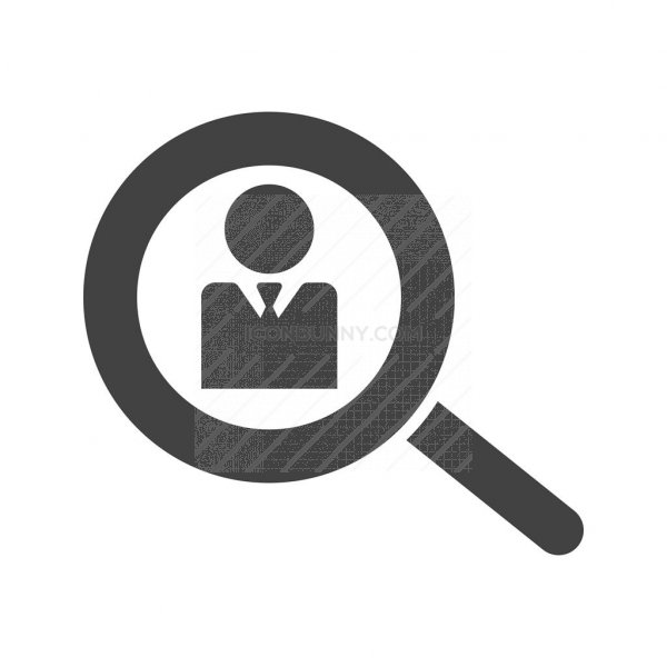 600x600 Search User Glyph Icon