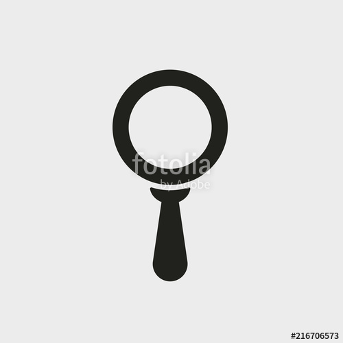 500x500 Search Icon Magnifier Glass Symbol Glyph Icon Solid Style