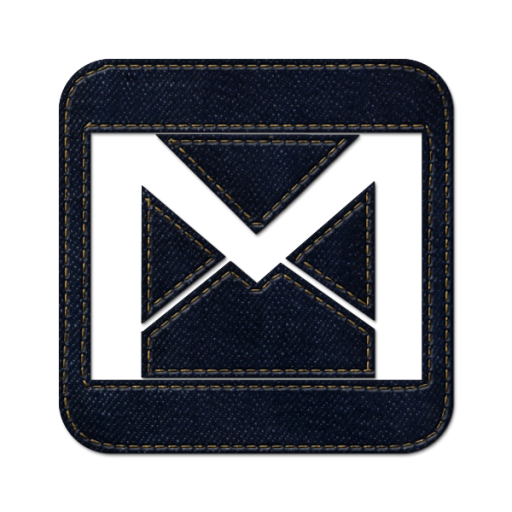 512x512 Gmail Square Icon Blue Jeans Social Media Iconset
