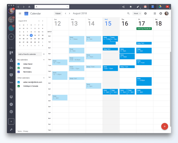 sync gmail calendar with outlook mac