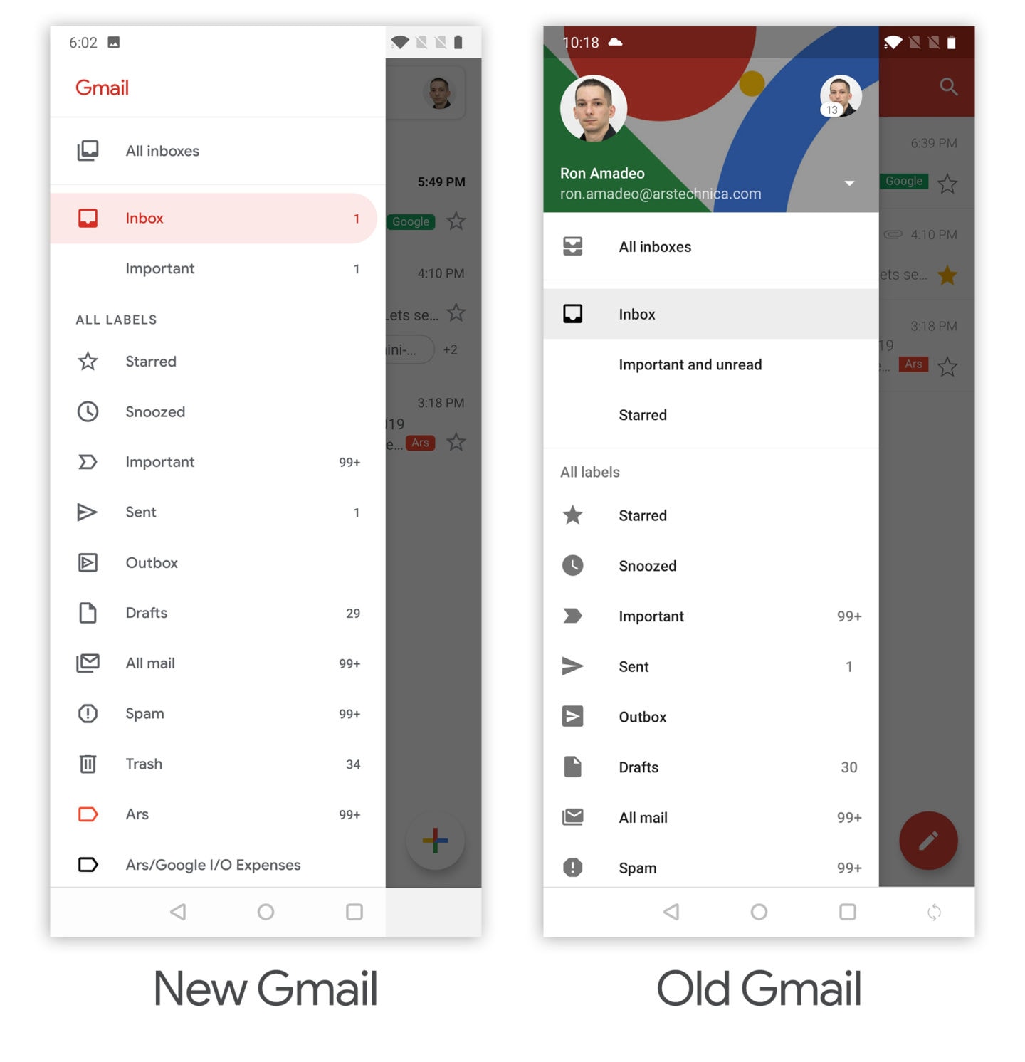1440x1492 Gmail Big Redesign For Android And Ios