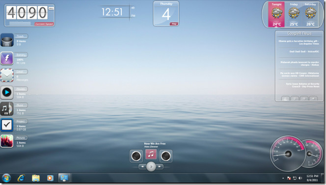 664x377 Standalone Gadgets Pack Brings Stylish Gadgets To Windows Desktop