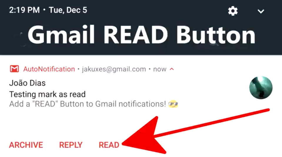 959x535 Autonotification Lets You Add A Mark As Read Icon To Gmail