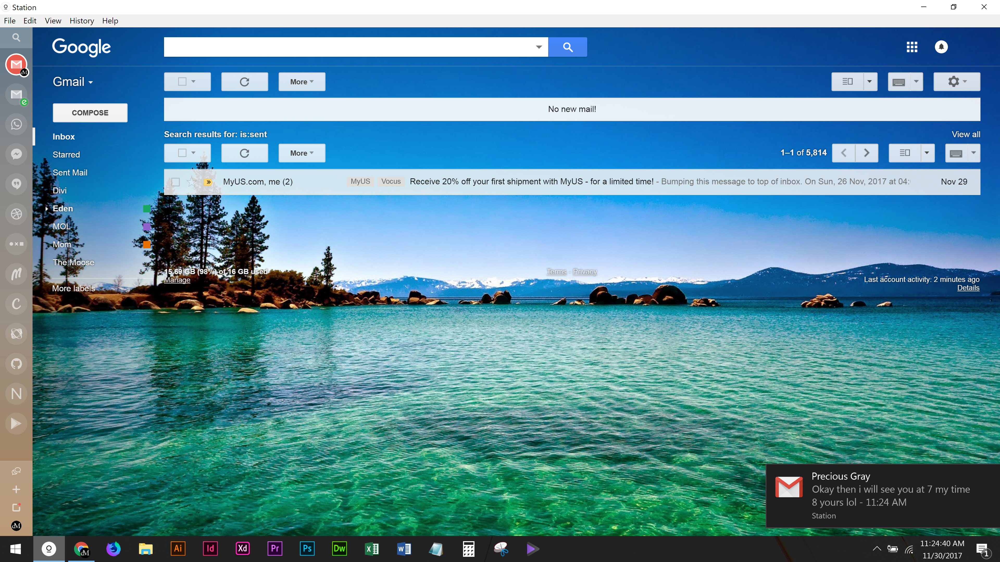 3840x2159 Support The Os Notification Center Have Station Notifications