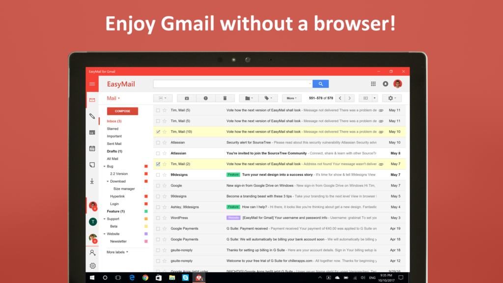 1024x576 Easymail For Gmail