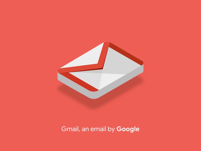 800x600 Isometric Gmail Icon