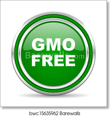 362x382 Gmo Free Icon, Art Print Barewalls Posters Prints