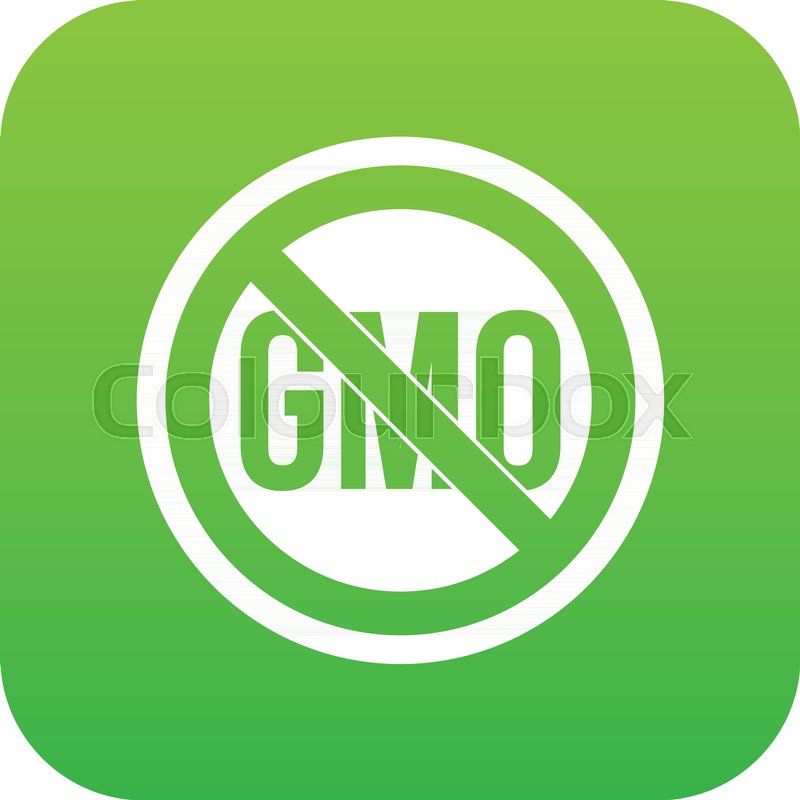 800x800 Stop Gmo Icon Digital Green For Any Stock Vector Colourbox