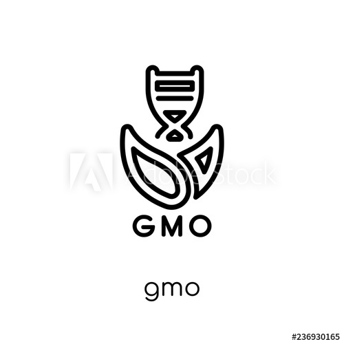 500x500 Gmo Icon Trendy Modern Flat Linear Vector Gmo Icon On White