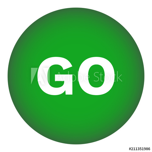 500x500 Go Button Green Vector Icon