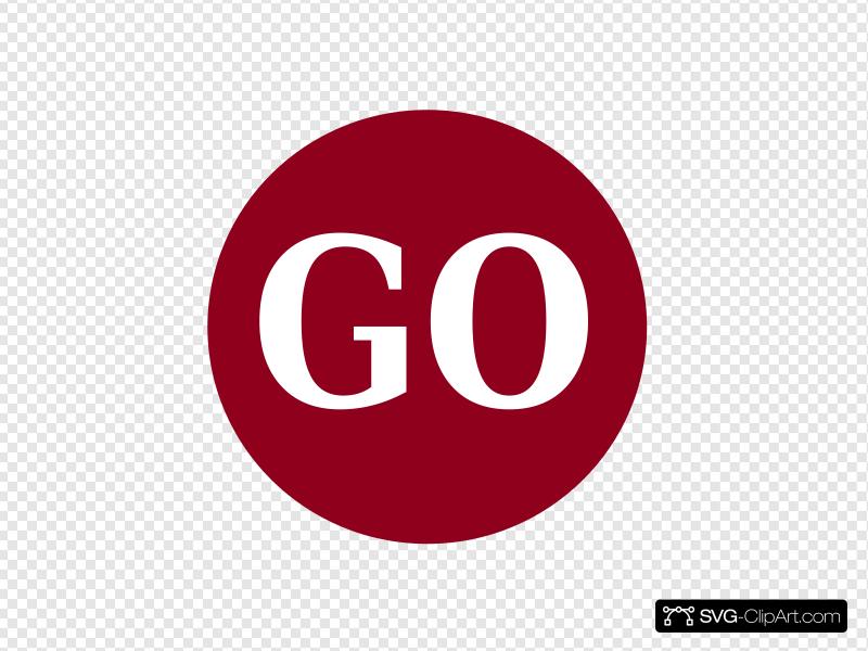 800x600 Red Go Button Clip Art, Icon