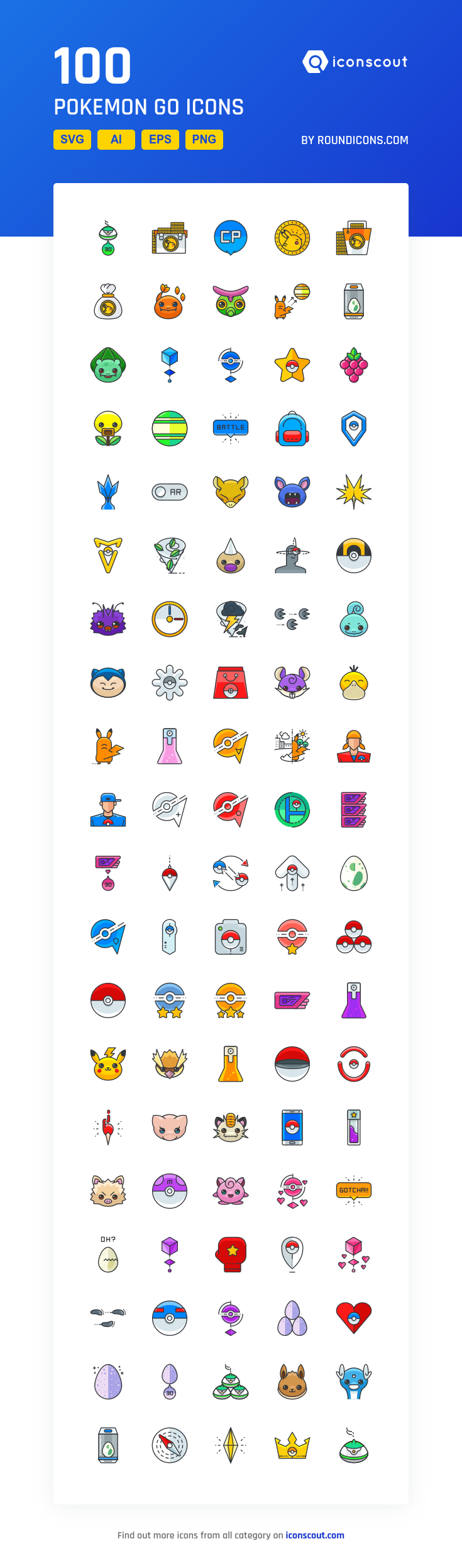 735x2492 Pokemon Go Icon Pack