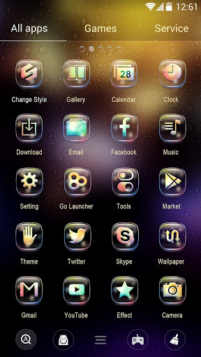 288x512 Dazzle Light Go Launcher Theme Apk