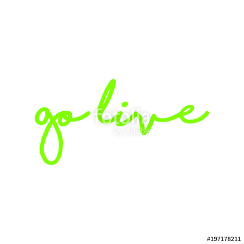 500x500 Go Live Icon Vector Design Stock Image And Royalty Free Vector