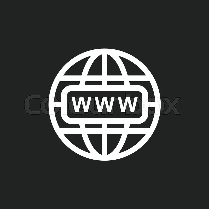 800x800 Go To Web Icon Internet Flat Vector Stock Vector Colourbox