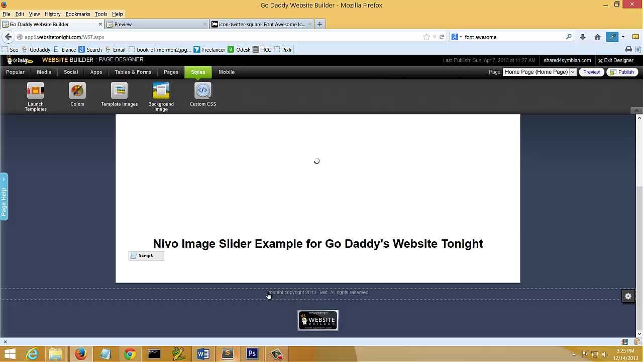 1280x720 How To Add Fontawesome Social Icons In Go Daddy Website Builder