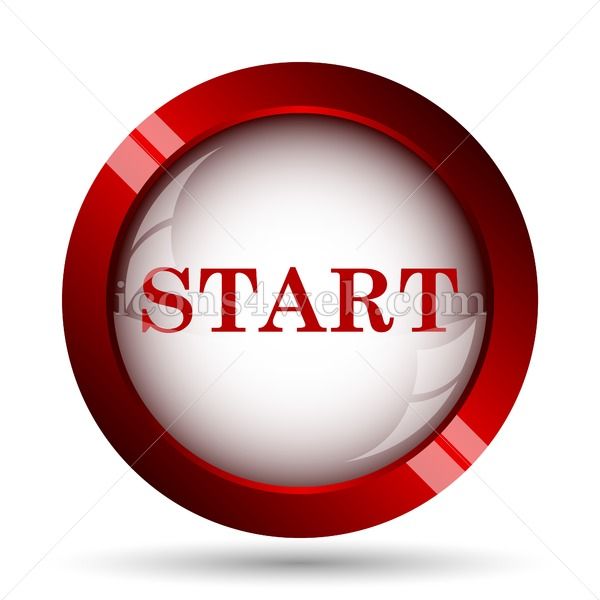 600x600 Start Website Icon High Quality Web Button In Vector