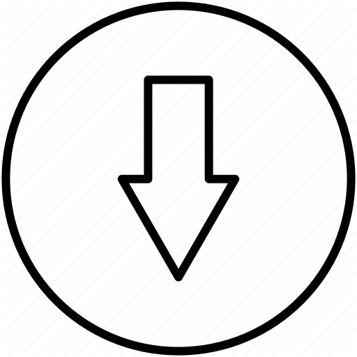 512x512 Down, Drop, Go Down Icon