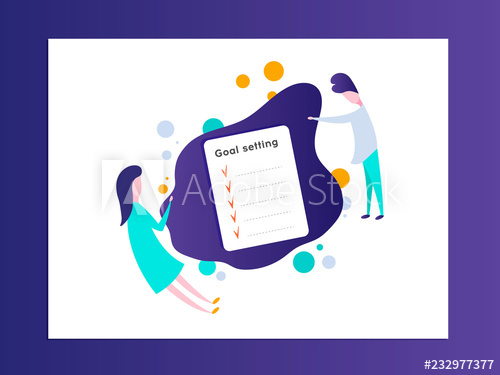 500x375 Smart Goal Setting Concept Goal Concept,all Goals Vector Success