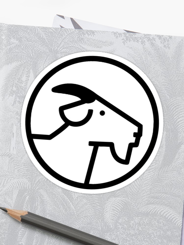 750x1000 Goat Icon Sticker Sticker