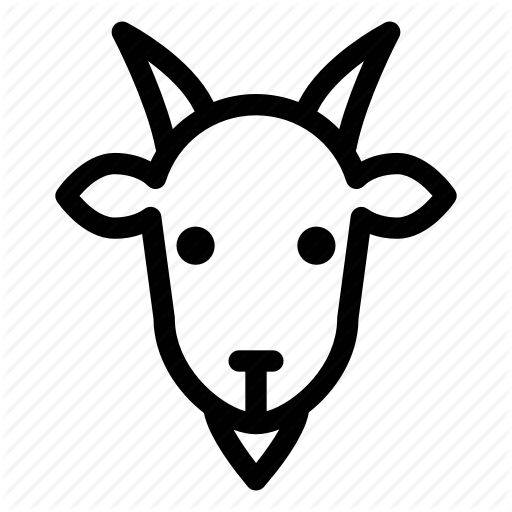 512x512 Animal, Goat, Goat Face, Mammal, Ram Animal Icon
