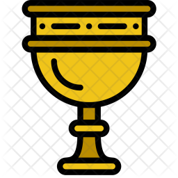 256x256 Goblet Icon Of Colored Outline Style