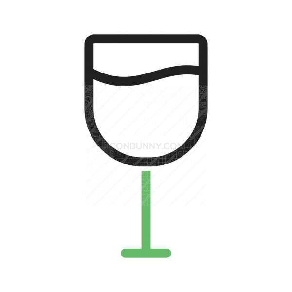 600x600 Goblet Line Green Black Icon