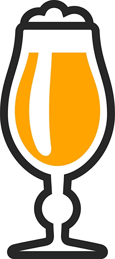 390x879 Simple Beer Glass Cartoon Icon Emoji Vinyl Sticker