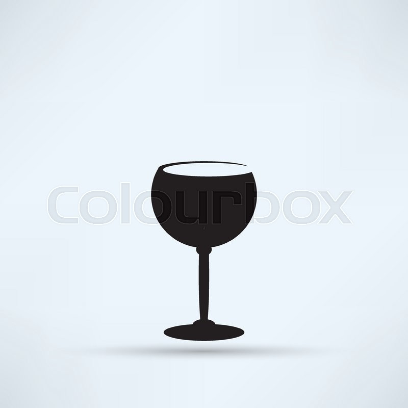 800x800 The Wineglass Icon Goblet Symbol Stock Vector Colourbox