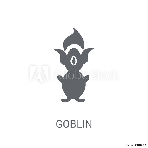 500x500 Gobln Trendy Goblin Logo Concept On White Background
