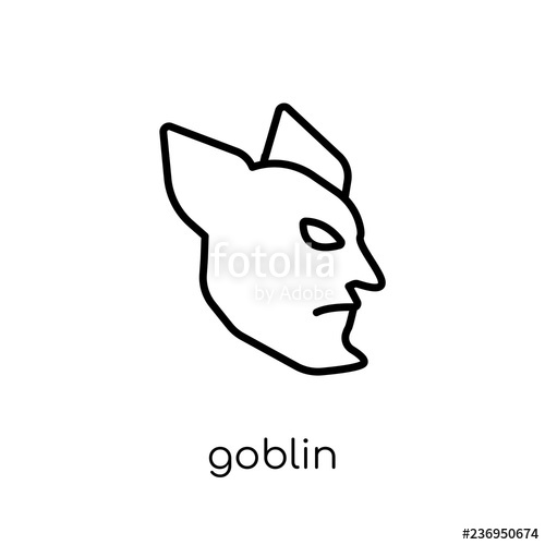 500x500 Gobln Trendy Modern Flat Linear Vector Gobln On White