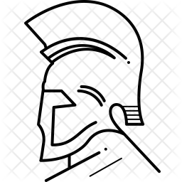 256x256 Greek God Icon Of Line Style