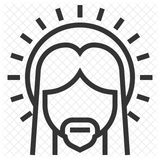 512x512 Jesus Icon Of Line Style