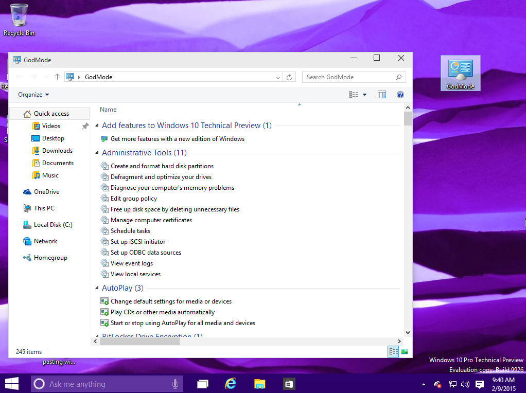 1022x764 Unlock Windows Hidden, Powerful Godmode Tool Pcworld