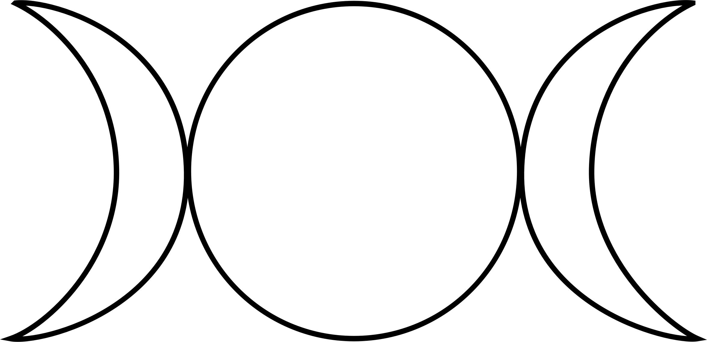 2350x1138 Wiccan Triple Goddess Symbol Icons Png